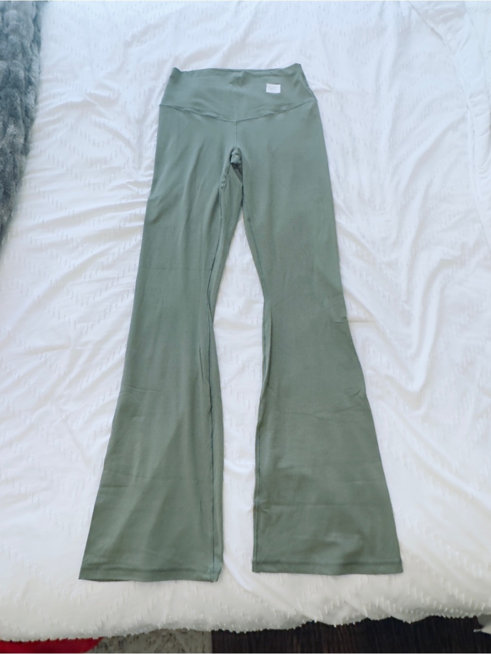 aerie Olive Green long Flare Leggings